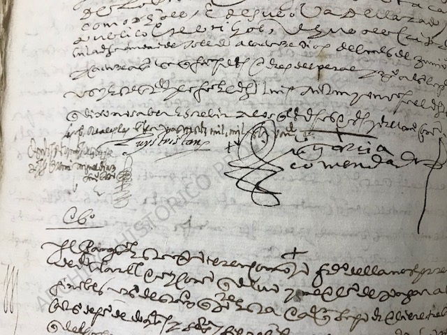 Documento antiguo con firmas